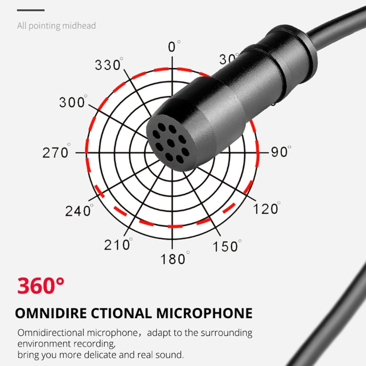 YELANGU MY2-C Type-C Interface Live Broadcast Interview Mobile Phone Single Clip Lavalier Microphone, Length: 1.5m - Consumer Electronics by YELANGU | Online Shopping UK | buy2fix