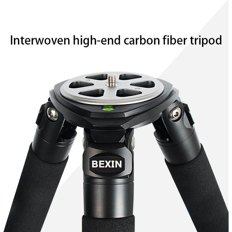 BEXIN ST364C Rugged Camcorder Photographic Carbon Fiber Big Tripod, Max Tube: 36mm - Camera Accessories by BEXIN | Online Shopping UK | buy2fix