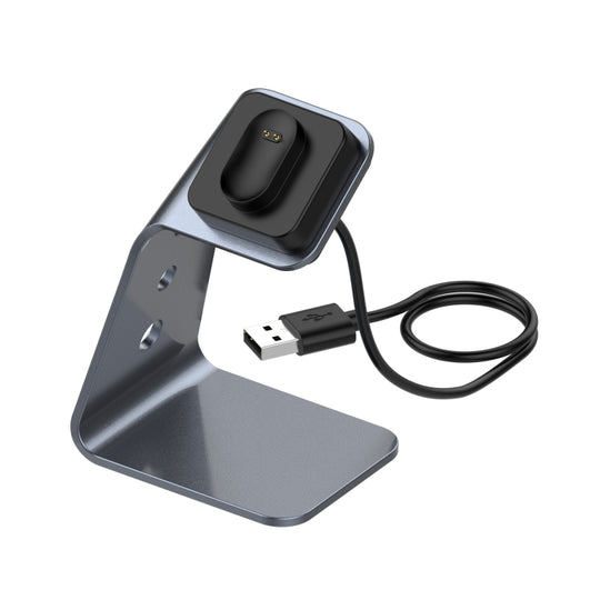 Pour Fitbit Inspire / Inspire HR / Ace 2 Support de chargeur universel en alliage d'aluminium avec protection contre les puces, prise en charge de la charge rapide (gris)