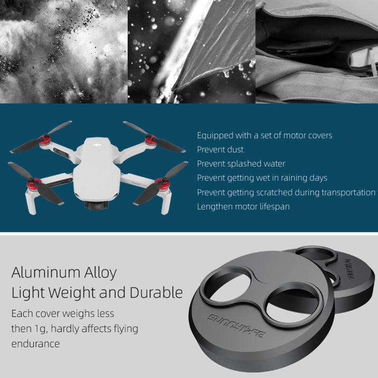 Sunnylife Dust-proof Waterproof Aluminum Alloy Motor Cover for DJI Mini 3 Pro/Mavic Mini/Mini SE(Black) - DJI & GoPro Accessories by null | Online Shopping UK | buy2fix