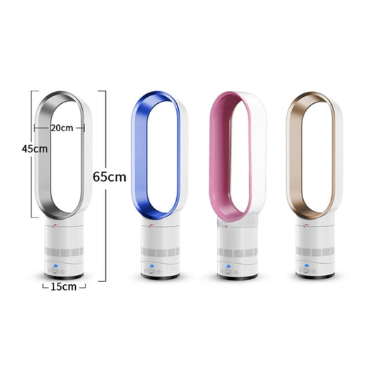 16 inch Household Mute Shaking Head Remote Control Desk Electric Leafless Fan (Blue) by buy2fix