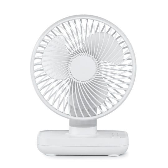 D606 4W USB Rechargeable Portable Four-speed Adjustable Desktop Fan(White)