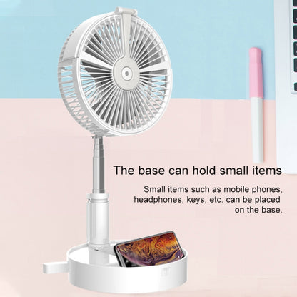 Humidifying and Moisturizing Spray Fan USB Charging Desktop Portable Folding Fan (Pink) - Consumer Electronics by buy2fix | Online Shopping UK | buy2fix