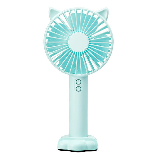N10 Multi-function Handheld Desktop Holder Electric Fan, with 3 Speed Control (Sky Blue) by buy2fix