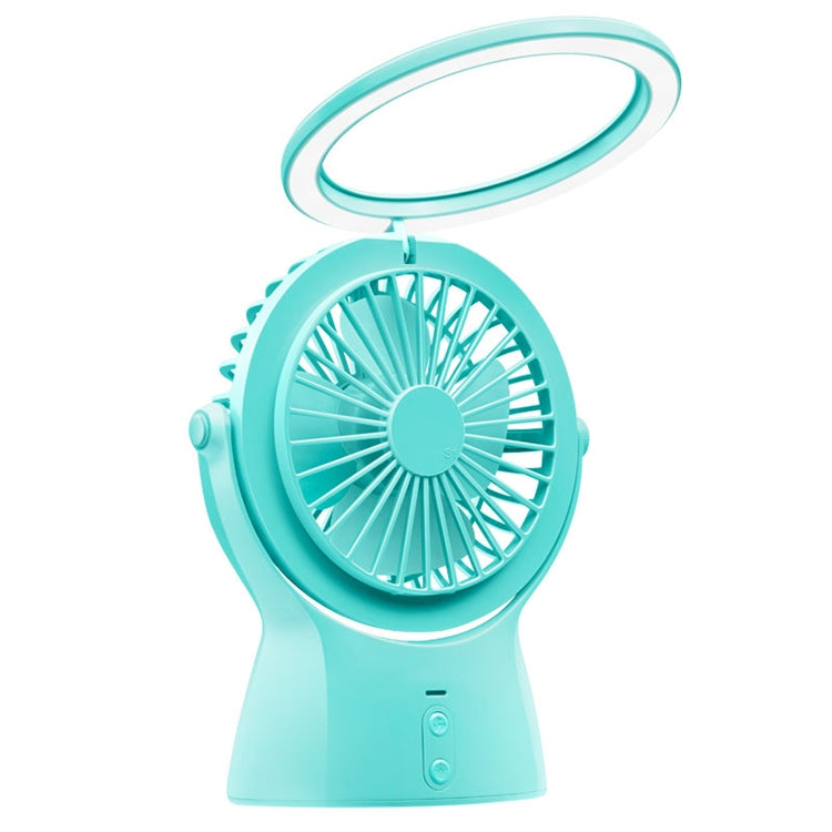 S1 Multi-function Portable USB Charging Mute Desktop Electric Fan Table Lamp, with 3 Speed Control (Mint Green) - Consumer Electronics by buy2fix | Online Shopping UK | buy2fix