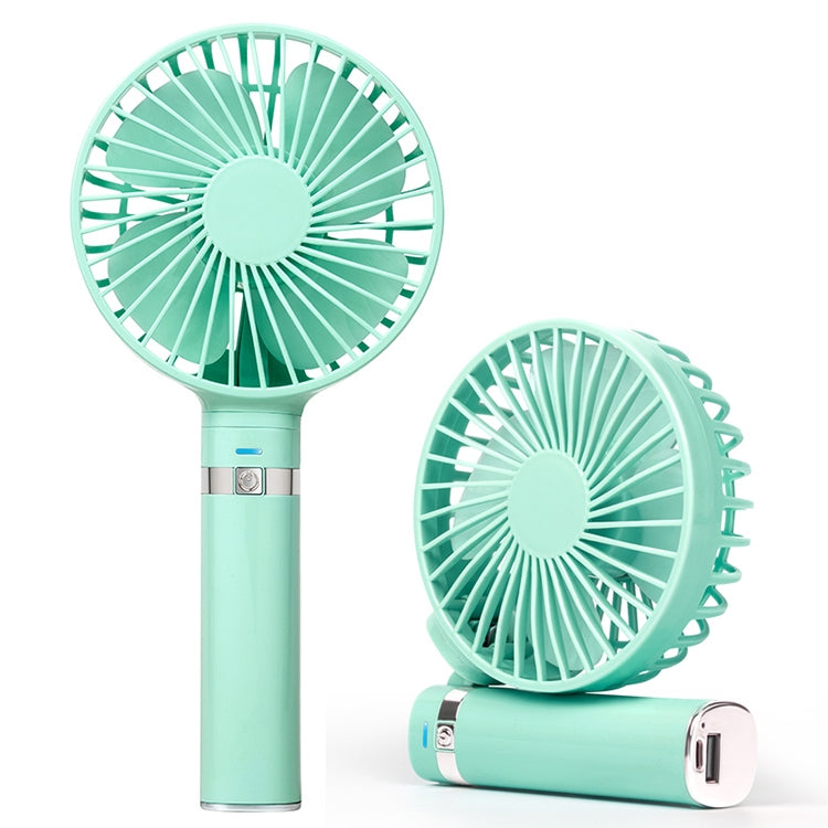 S2 Portable Foldable Handheld Electric Fan, with 3 Speed Control & Night Light (Mint Green) - Consumer Electronics by buy2fix | Online Shopping UK | buy2fix