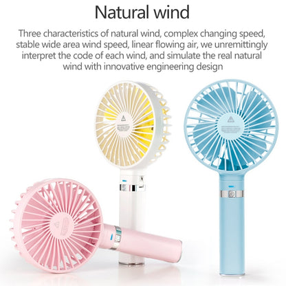 S2 Portable Foldable Handheld Electric Fan, with 3 Speed Control & Night Light (White) - Consumer Electronics by buy2fix | Online Shopping UK | buy2fix