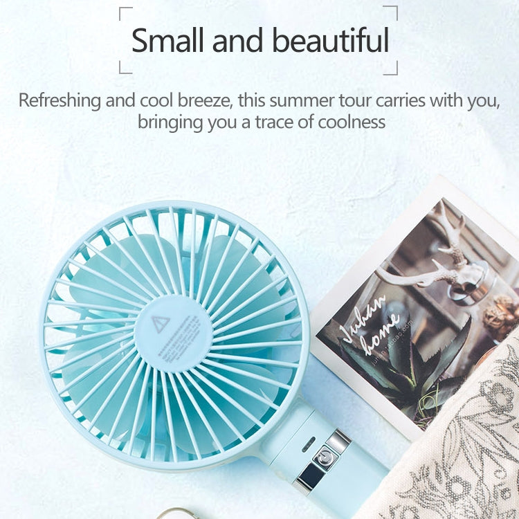 S2 Portable Foldable Handheld Electric Fan, with 3 Speed Control & Night Light (White) - Consumer Electronics by buy2fix | Online Shopping UK | buy2fix