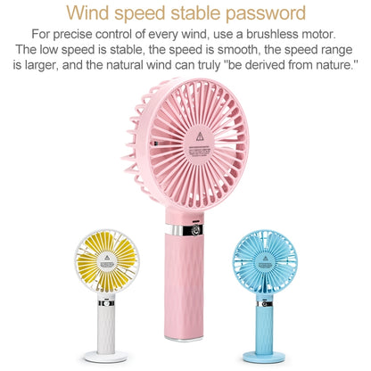 S8 Portable Mute Handheld Desktop Electric Fan, with 3 Speed Control (Purple) - Consumer Electronics by buy2fix | Online Shopping UK | buy2fix