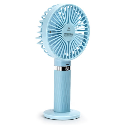 S8 Portable Mute Handheld Desktop Electric Fan, with 3 Speed Control (Sky Blue) - Consumer Electronics by buy2fix | Online Shopping UK | buy2fix