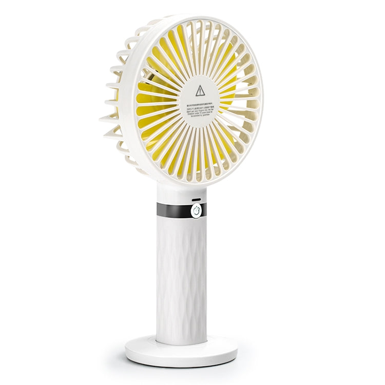 S8 Portable Mute Handheld Desktop Electric Fan, with 3 Speed Control (White) - Consumer Electronics by buy2fix | Online Shopping UK | buy2fix