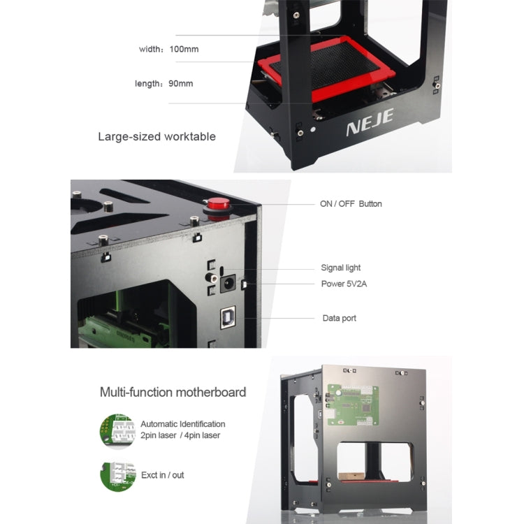 NEJE DK-8-KZ 1500mW USB DIY Laser Engraver Carving Machine - Consumer Electronics by NEJE | Online Shopping UK | buy2fix