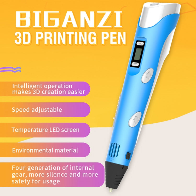 Hand-held 3D Printing Pen, UK Plug (Yellow) - Consumer Electronics by buy2fix | Online Shopping UK | buy2fix