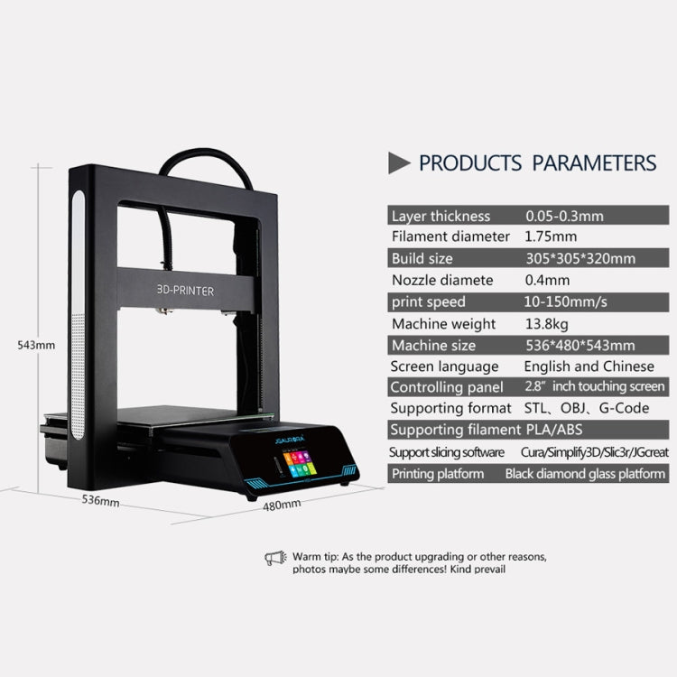 JGAURORA A5S Desktop High Precision Metal Plate Frame Three-Dimensional Physical 3D Printer - Consumer Electronics by JGAURORA | Online Shopping UK | buy2fix