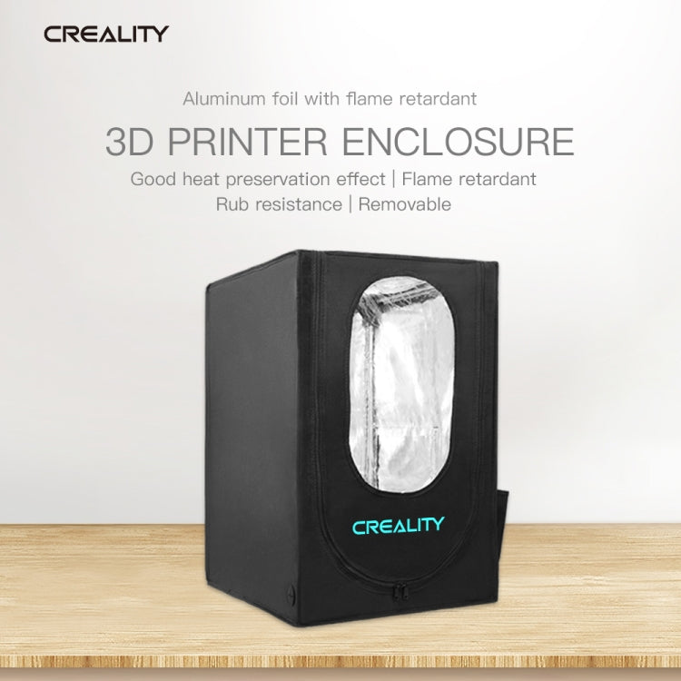 Creality 3D Printer Flame Retardant Aluminum Foil Cloth Protective Cover for Ender-3, Medium Size: 72x76x65cm - Consumer Electronics by Creality | Online Shopping UK | buy2fix