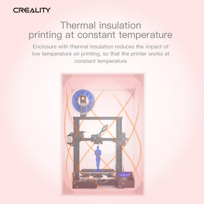 Creality 3D Printer Flame Retardant Aluminum Foil Cloth Protective Cover for Ender-3, Medium Size: 72x76x65cm - Consumer Electronics by Creality | Online Shopping UK | buy2fix