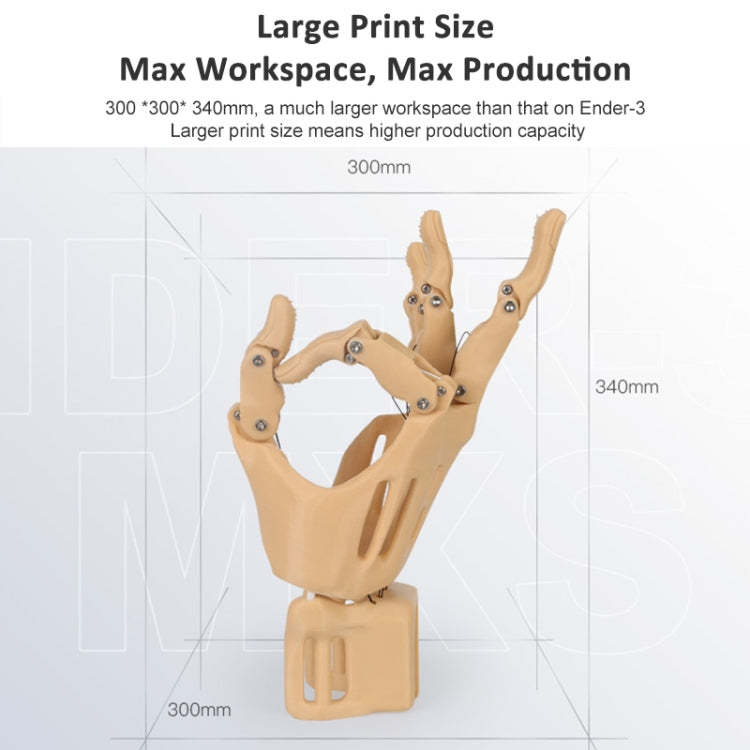 CREALITY Ender-3 Max Smart Sensor Dual Cooling Fans DIY 3D Printer, Print Size : 30 x 30 x 34cm, EU Plug - 3D Printer by Creality | Online Shopping UK | buy2fix