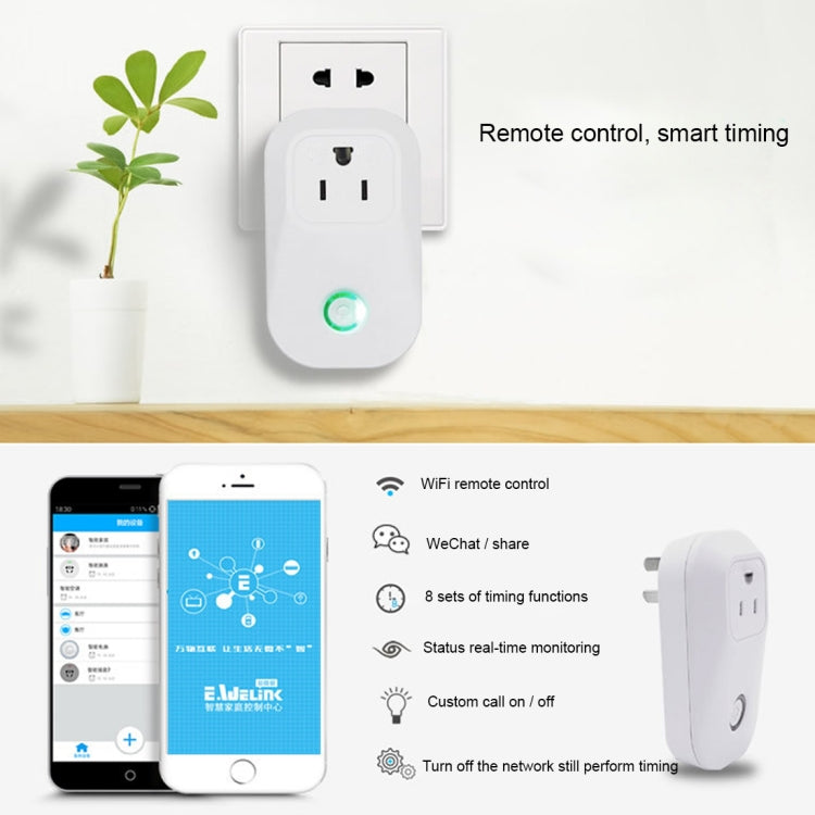 Sonoff S20 WiFi Smart Power Plug Socket Wireless Remote Control Timer Power Switch, Compatible with Alexa and Google Home, Support iOS and Android, US Plug - Consumer Electronics by Sonoff | Online Shopping UK | buy2fix