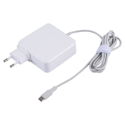 87W USB-C / Type-C Power Adapter Portable Charger with 1.8m Charging Cable, EU Plug(White) - Apple Accessories by buy2fix | Online Shopping UK | buy2fix