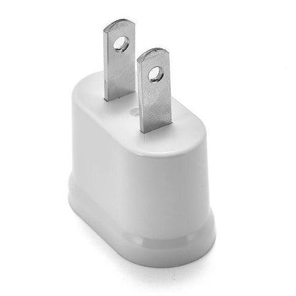 US & EU to US Plug AC Wall Universal Travel Power Socket Plug Adaptor, AC 250V (White) - Consumer Electronics by buy2fix | Online Shopping UK | buy2fix