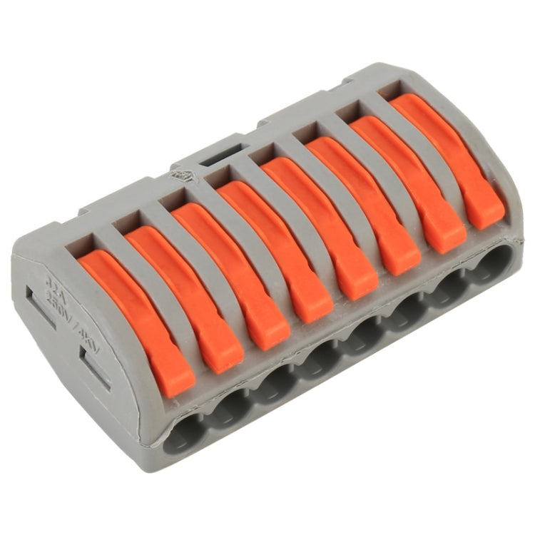 10 PCS 8 Port PCT Series Architectural Wiring Connector LED Lamp Conductor Distributor Junction Box Wire Joint by buy2fix