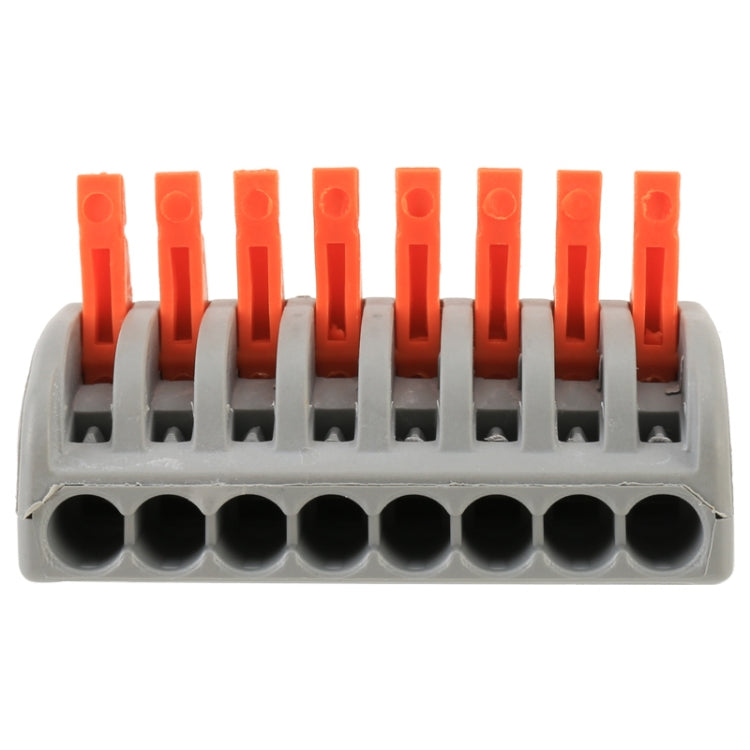 10 PCS 8 Port PCT Series Architectural Wiring Connector LED Lamp Conductor Distributor Junction Box Wire Joint by buy2fix