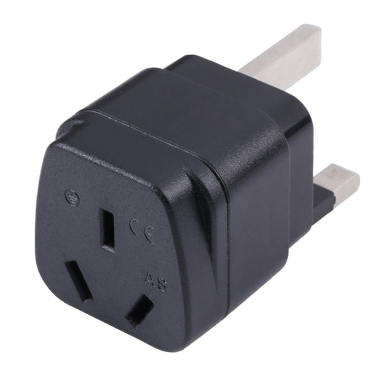 Portable Three-hole AU to UK Plug Socket Power Adapter with Fuse by buy2fix