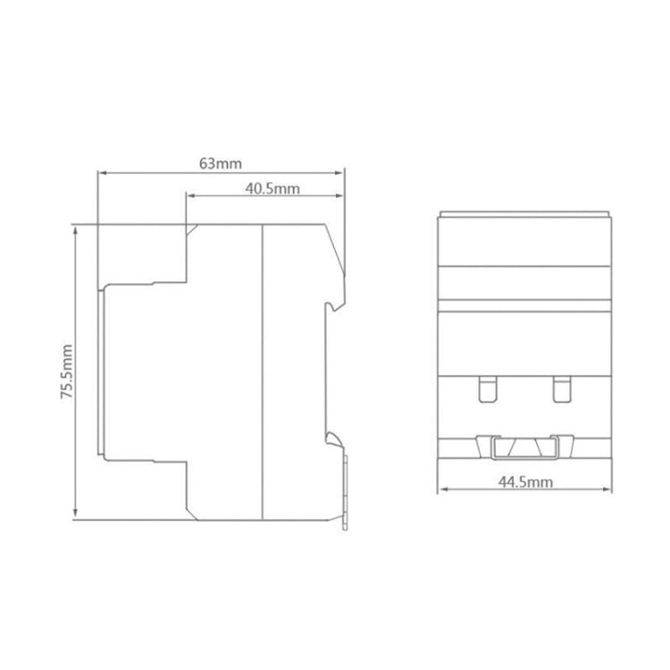 16A Modular Rail Type Socket Power Adapter, EU Plug - Consumer Electronics by buy2fix | Online Shopping UK | buy2fix