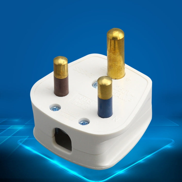 Three Pin Cylinder 15A Power Plug, UK Plug - Consumer Electronics by buy2fix | Online Shopping UK | buy2fix