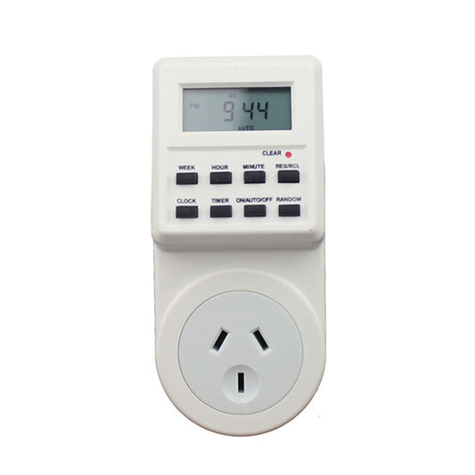 AC 240V Smart Home Plug-in LCD Display Clock Summer Time Function 12/24 Hours Changeable Timer Switch Socket, AU Plug by buy2fix