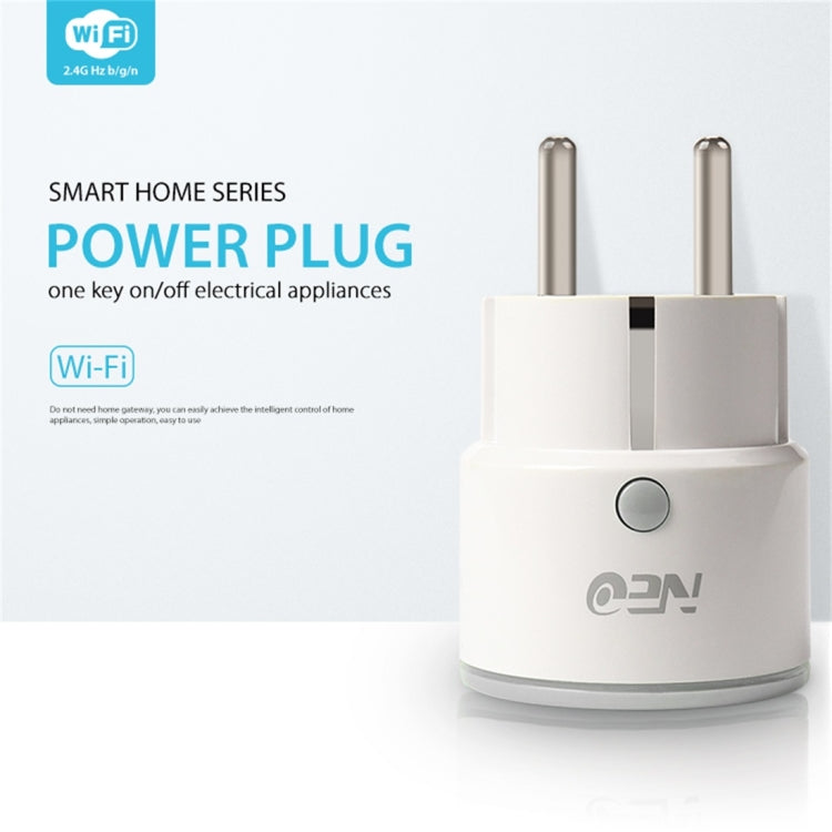 NEO NAS-WR01W WiFi EU Smart Power Plug,with Remote Control Appliance Power ON/OFF via App & Timing function - Plug Adaptor by NEO | Online Shopping UK | buy2fix