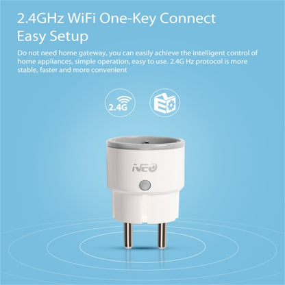 NEO NAS-WR01W WiFi EU Smart Power Plug,with Remote Control Appliance Power ON/OFF via App & Timing function - Plug Adaptor by NEO | Online Shopping UK | buy2fix