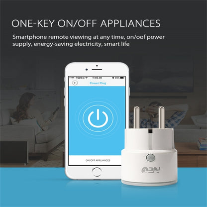 NEO NAS-WR01W WiFi EU Smart Power Plug,with Remote Control Appliance Power ON/OFF via App & Timing function - Plug Adaptor by NEO | Online Shopping UK | buy2fix