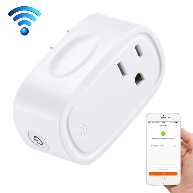 JH-G09U 15A 2.4GHz WiFi Control Hubless Smart Home Power Socket Works with Alexa  & Google Home, AC 100-240V, US Plug (White) - Consumer Electronics by buy2fix | Online Shopping UK | buy2fix