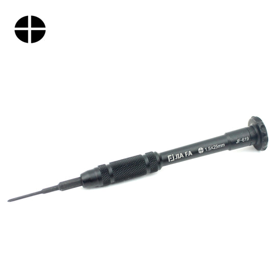 JIAFA JF-619-1.5 Cross 1.5 x 30mm Mobile Phone Repair Tool Screwdriver(Black)