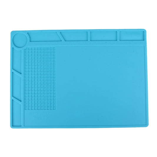 Maintenance Platform High Temperature Heat-resistant Repair Insulation Pad Silicone Mats with Screws Position, Size: 35cm x 25cm(Blue) by buy2fix