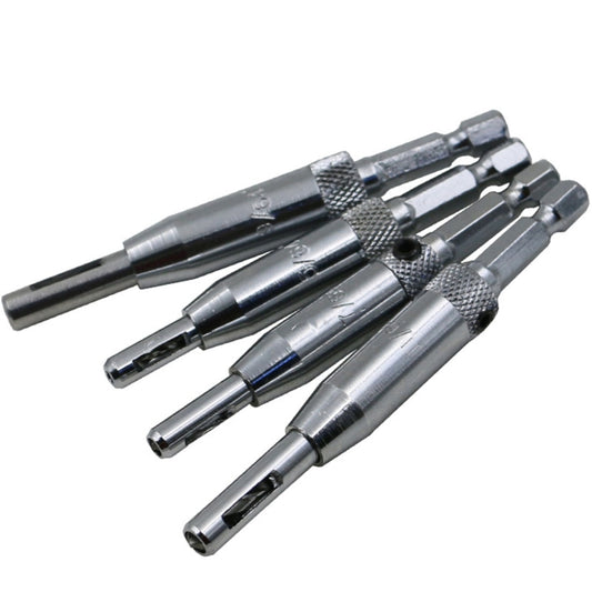 4 PCS/Set Doors Self Centering Hinge Tapper Core Drill Bit Set Hole Puncher Woodworking Tools(5/64,7/64,9/64,11/64 inch) - Home & Garden by buy2fix | Online Shopping UK | buy2fix