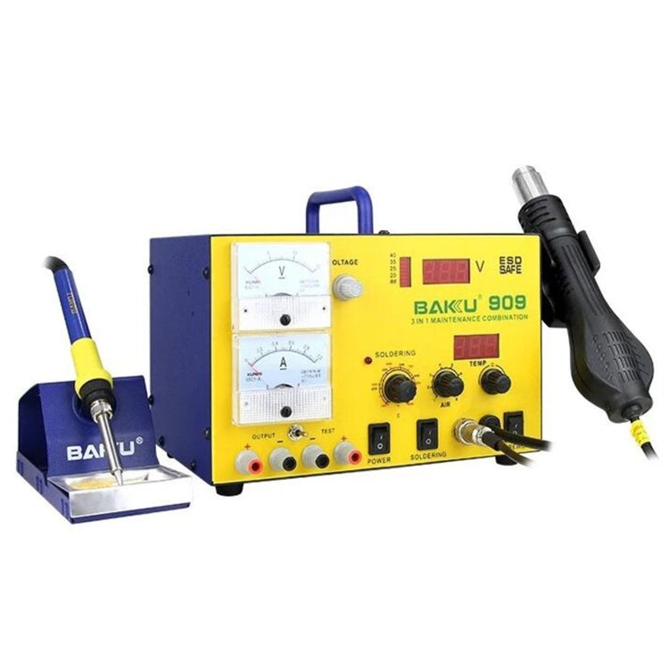 BAKU BK-909 BGA Rework Solder Station Hot Air Gun Welder Equipment, US Plug - Soldering Iron Set by BAKU | Online Shopping UK | buy2fix