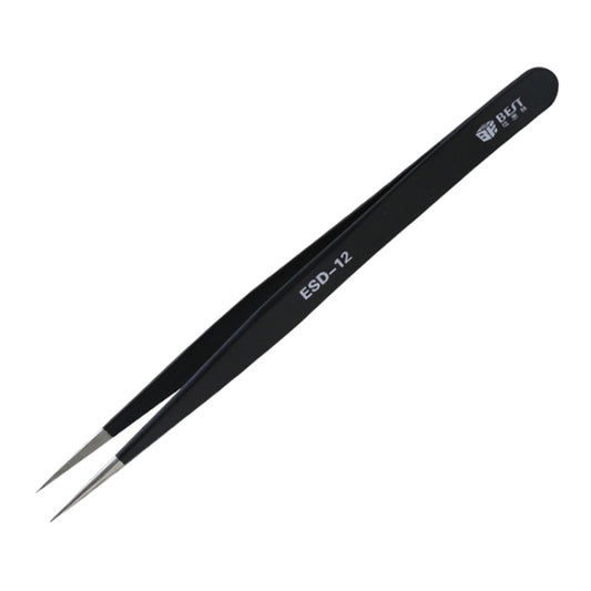 BEST BST-12 Precision Anti-static ESD Stainless Steel Tweezers by BEST