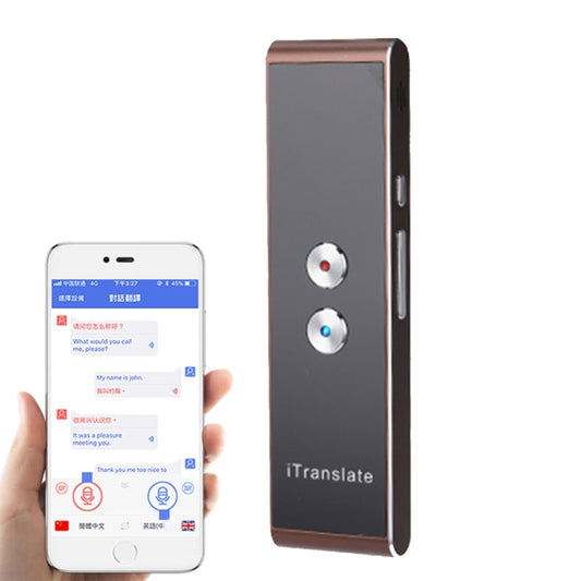 T8 Handheld Pocket Smart Voice Translator Real Time Speech Translation Translator with Dual Mic, Support 33 Languages(Gold) - Consumer Electronics by buy2fix | Online Shopping UK | buy2fix