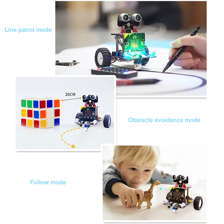 Yahboom Microbit Smart Robot Car Bitbot with IR and APP for Micro:bit V2/V1.5, without Micro:bit V2/V1.5 Board - Consumer Electronics by YAHBOOM | Online Shopping UK | buy2fix