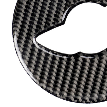 Car Steering Wheel F Chassis Logo Carbon Fiber Decorative Sticker for BMW Mini Cooper F55 / F56 / F60 / Countryman F60 by buy2fix