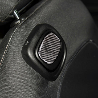 Car Seat Back Handle Carbon Fiber Decorative Sticker for BMW Mini Cooper F55 / F56 by buy2fix