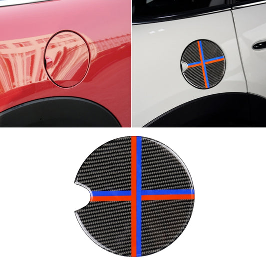 Red Blue Color Car Fuel Tank Cover Carbon Fiber Decorative Sticker for BMW Mini Cooper R50 / R52 / R55 / R56 / R57 / R58 / R59 / R60 / R61 / F55 / F56 by buy2fix