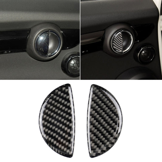 2 PCS R / F Universal Car Door Handle Carbon Fiber Decorative Sticker for BMW Mini R55 / R56 / R60 / R61 / F55 / F54 / F60 by buy2fix