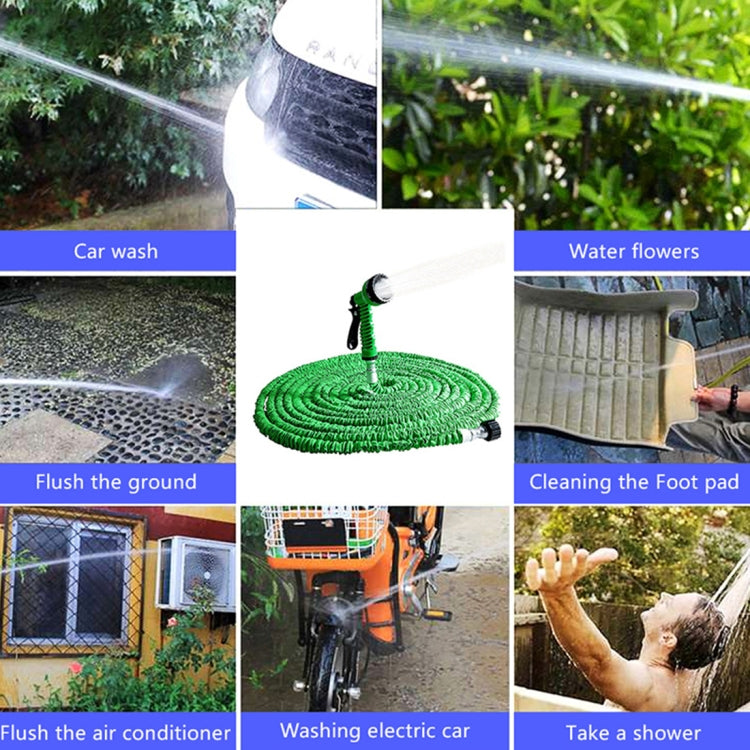 10-30m Telescopic Pipe Expandable Magic Flexible Garden Watering Hose with Spray Gun Set(Green) - Watering & Irrigation by buy2fix | Online Shopping UK | buy2fix