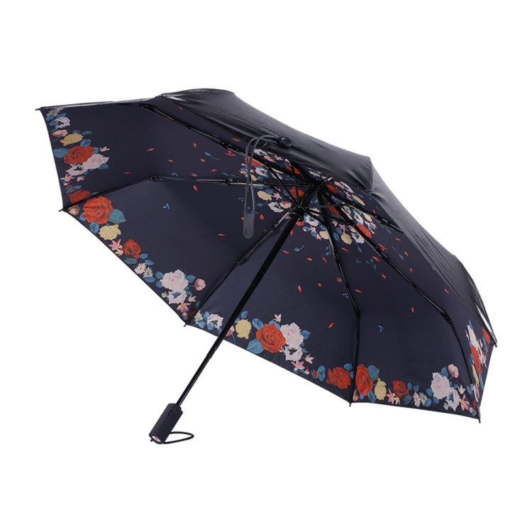 WK WT-U3 Sunny and Rainy Sunscreen and UV Protection Folding Automatic Umbrella(Flower Sleep) - Umbrellas by WK | Online Shopping UK | buy2fix