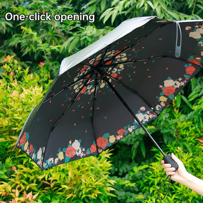 WK WT-U3 Sunny and Rainy Sunscreen and UV Protection Folding Automatic Umbrella(Moon Purple) - Umbrellas by WK | Online Shopping UK | buy2fix