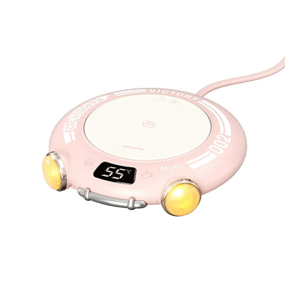 WK WT-N01 Smart Digital Display Constant Warm Coaster, CN Plug (Pink) - Insulation by WK | Online Shopping UK | buy2fix