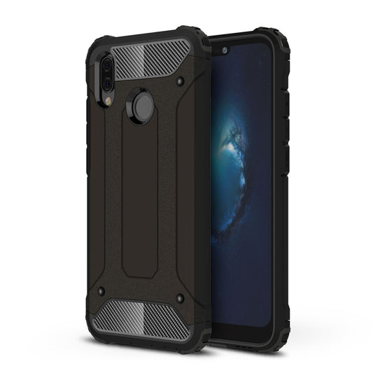 For Huawei P20 Lite Full-body Rugged TPU + PC Combination Back Cover Case(Black) by buy2fix